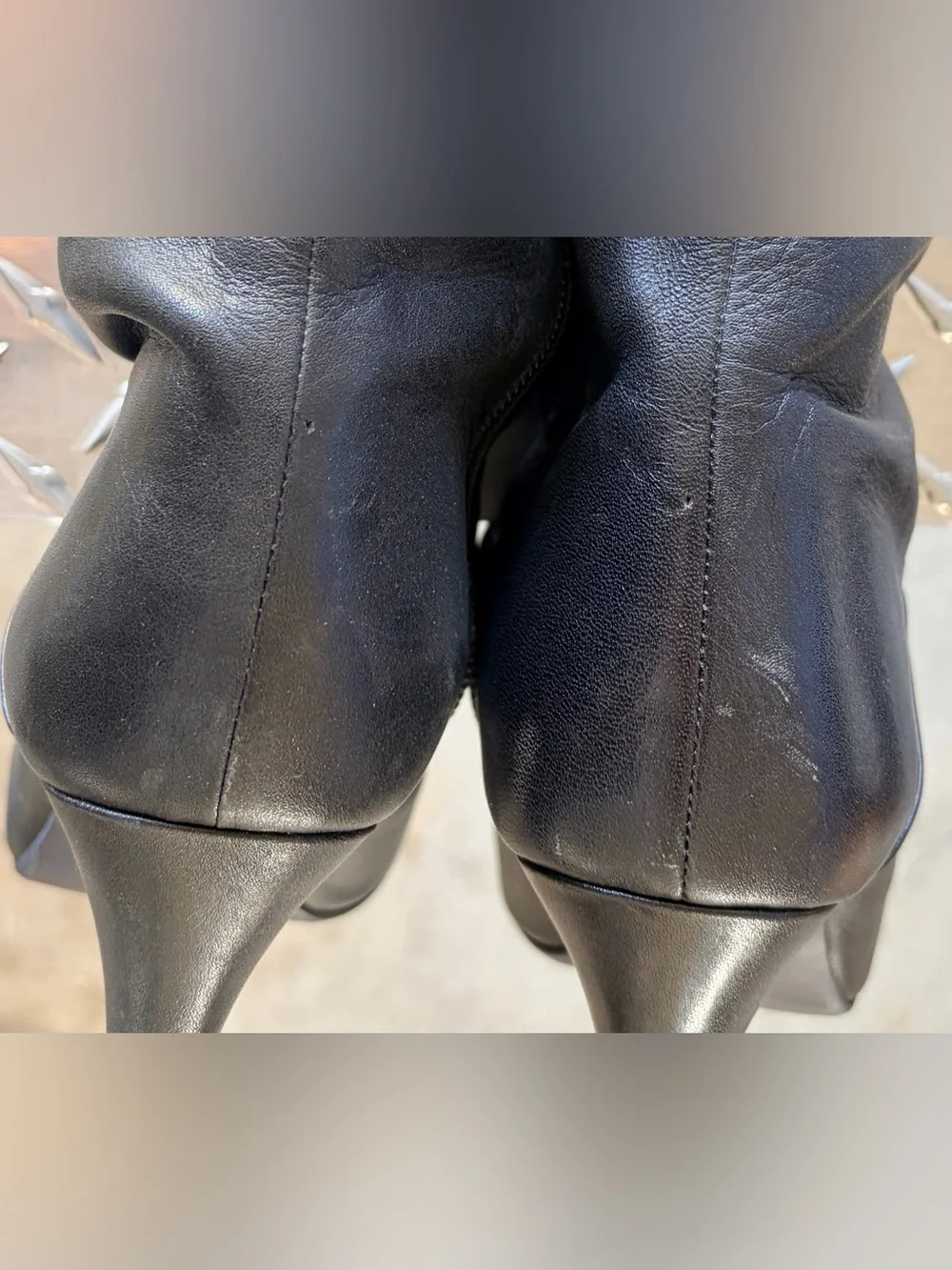 DIANA Japan Real Leather Tall Boots Over Knee-High Pointed Toe Boots Women US 7